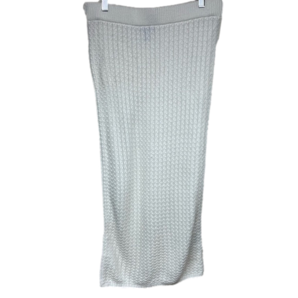 ASOS Women’s Crochet Knit Bodycon Pull-On Unlined Maxi Skirt Ivory Size 8